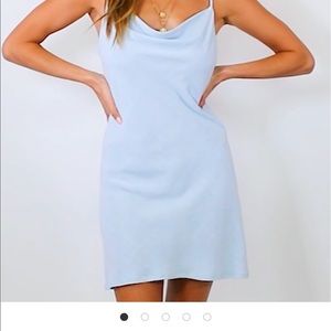 ocean alley linen blend mini dress